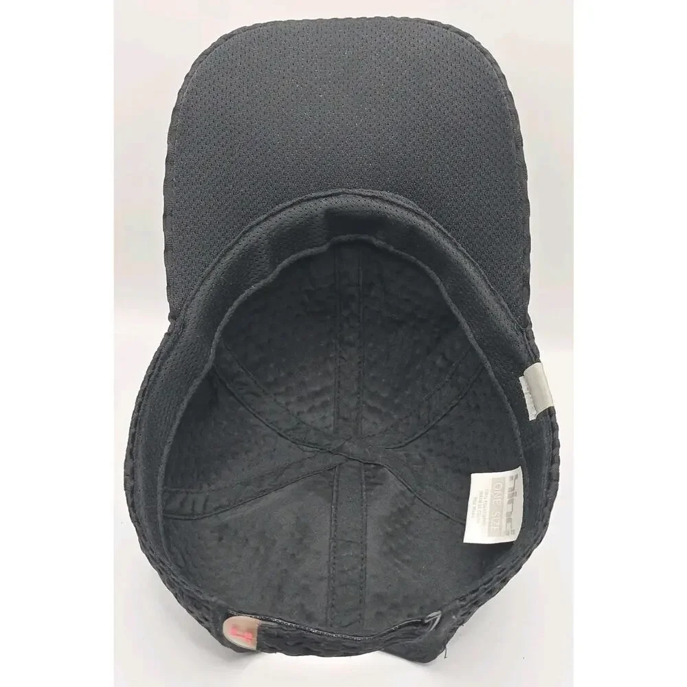 Hind Headwear Black Athletic‎ Strapback Cap OSFA Workout Hat